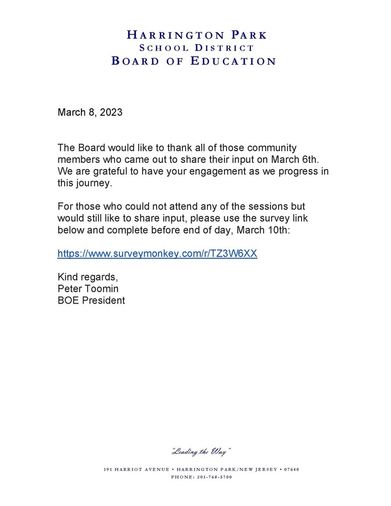 Board Letter